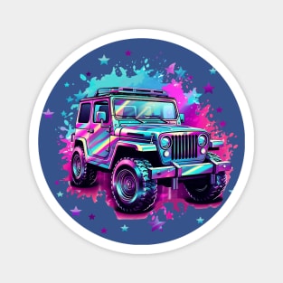 Iridescent Jeep Magnet